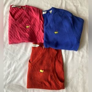 3 Vintage Women’s Magnolia Lane Masters Sweater Vest Sz Sm Pima Cotton Hong Kong